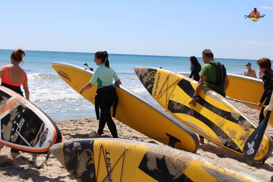 cursos de paddle surf en Alicante con Aloha Sport